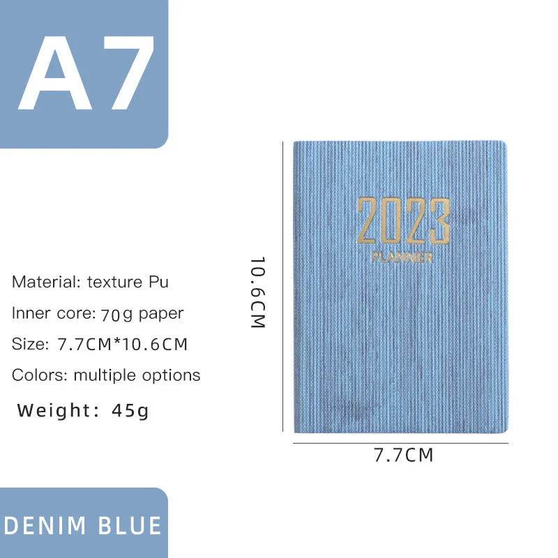 Mini Notebook 365 Days Portable Pocket Notepad Daily Weekly Agenda Planner - Velora