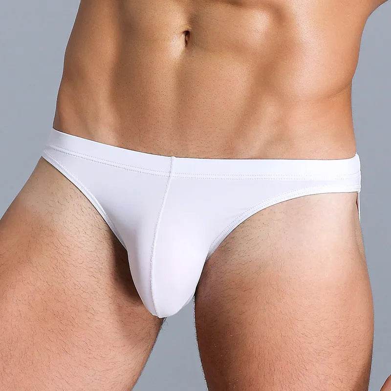 Low Waist Ice silk Elastic men's briefs underwear pant for men - Velora
