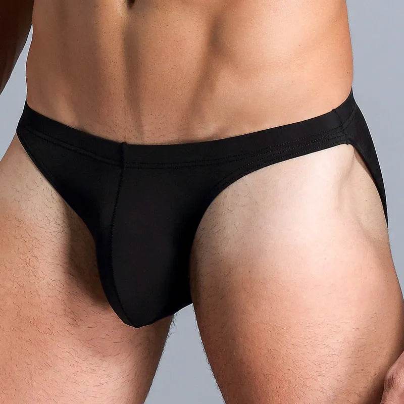 Low Waist Ice silk Elastic men's briefs underwear pant for men - Velora
