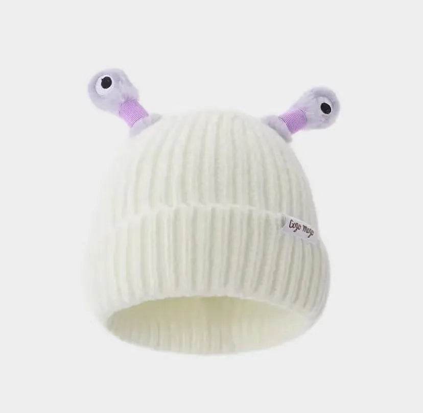 New Cute Luminous Fall Winter Warm Ear Protection Wool Cartoon All-matching Knitted Beanie Hat