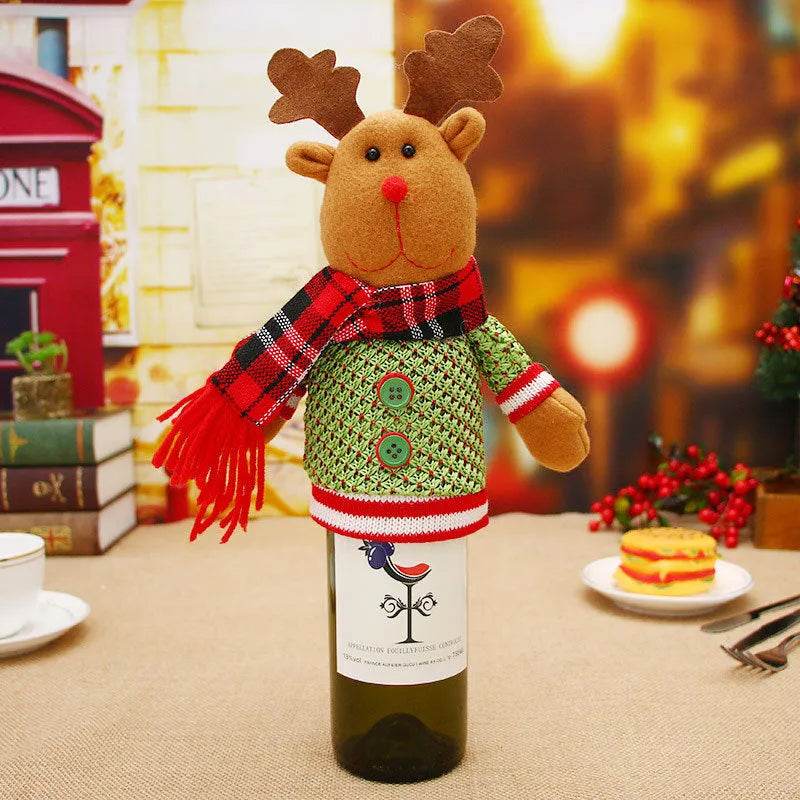 Christmas Decorations Christmas Wine Bottle Socks - Velora