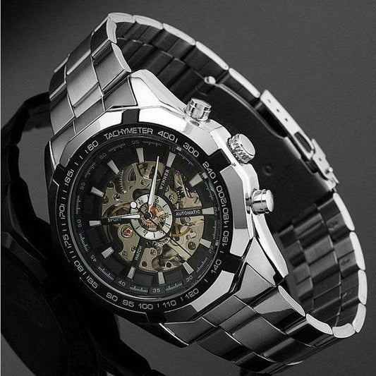 A Full Automatic Winner Men's Automatic Mechanical Table, Men's Automatic Mechanical Watch Steel Strip - Velora