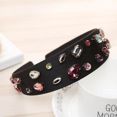 Headband Pearl Rhinestone Hair Accessories - Velora