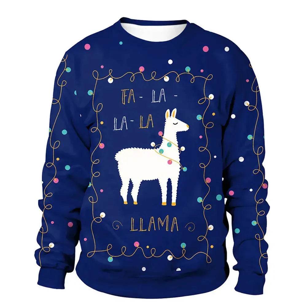 Christmas Element Men's And Women's Round Neck Sweater - Velora