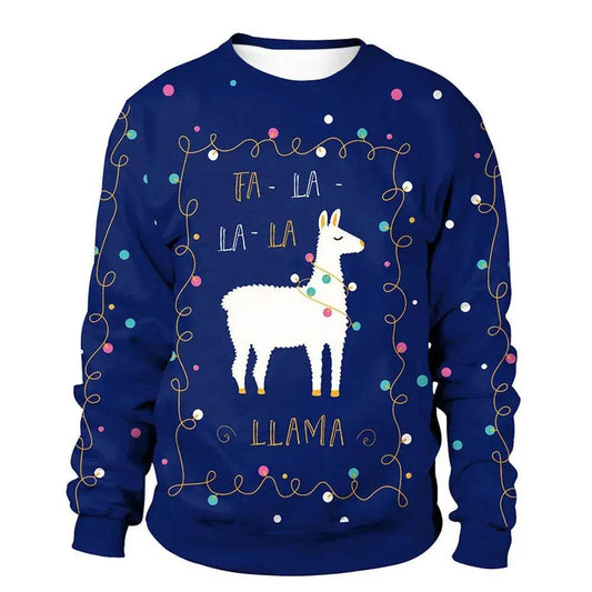 Christmas Element Men's And Women's Round Neck Sweater - Velora