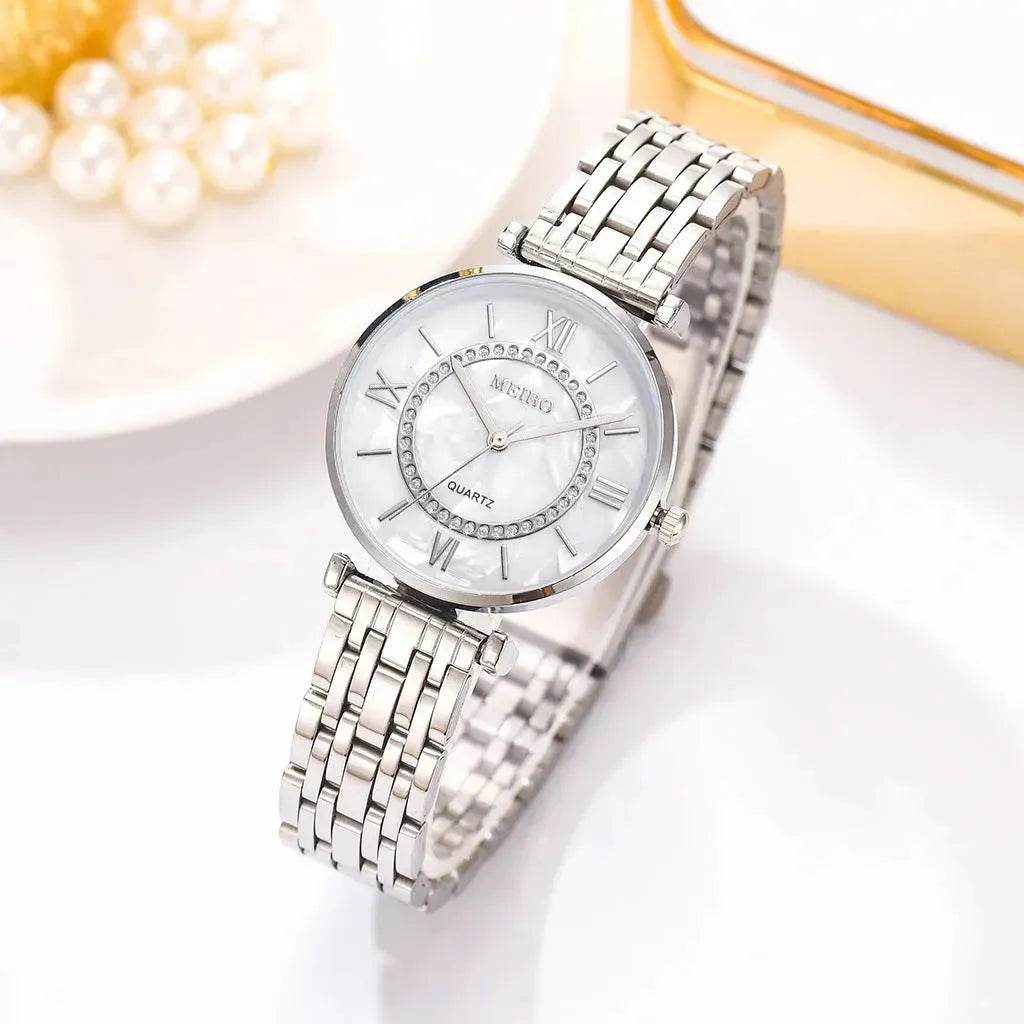 Gold quartz watch for women - Velora
