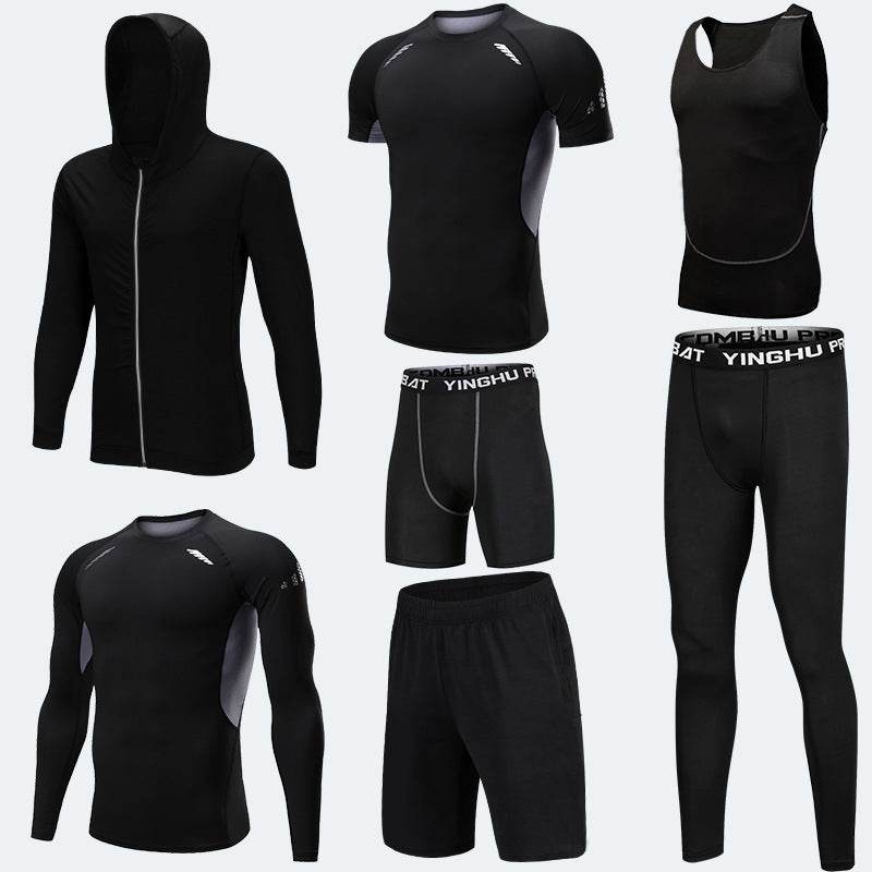 Compression Sport Fitness Workout Gym Outfit 7pcs set for men - Velora