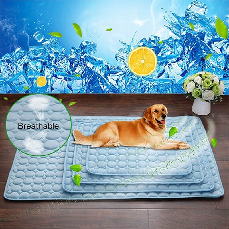 Pet Dog Cat Ice Silk Cold Nest Pad For Cooling In Summer - Velora