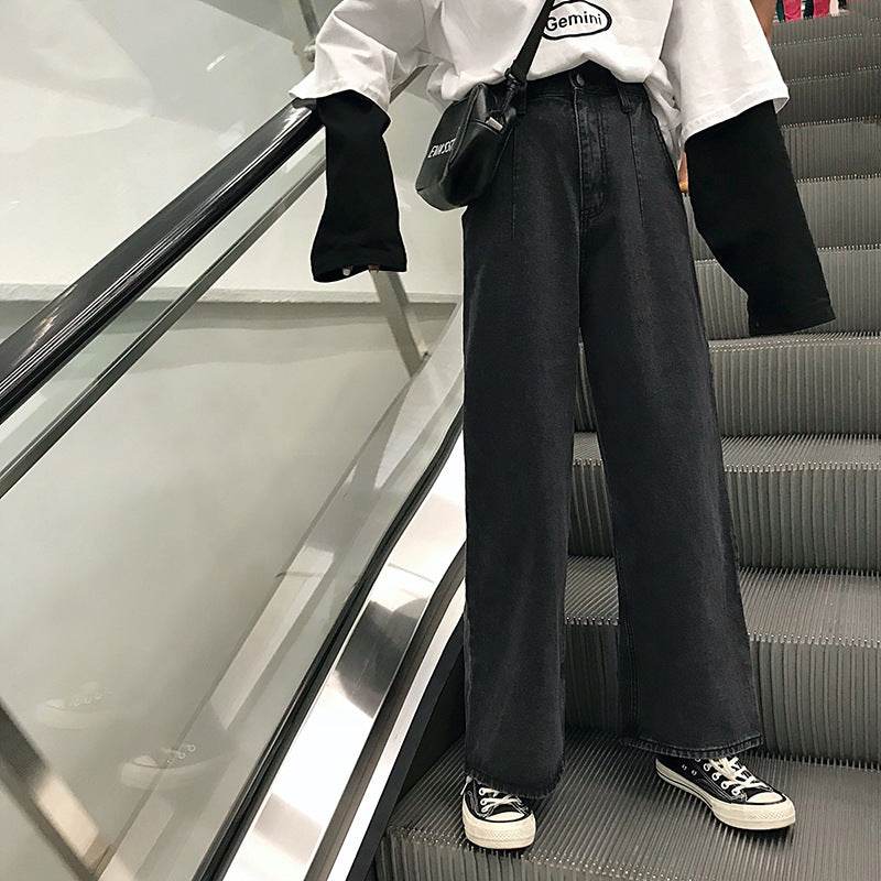 Harajuku black daddy jeans - Velora