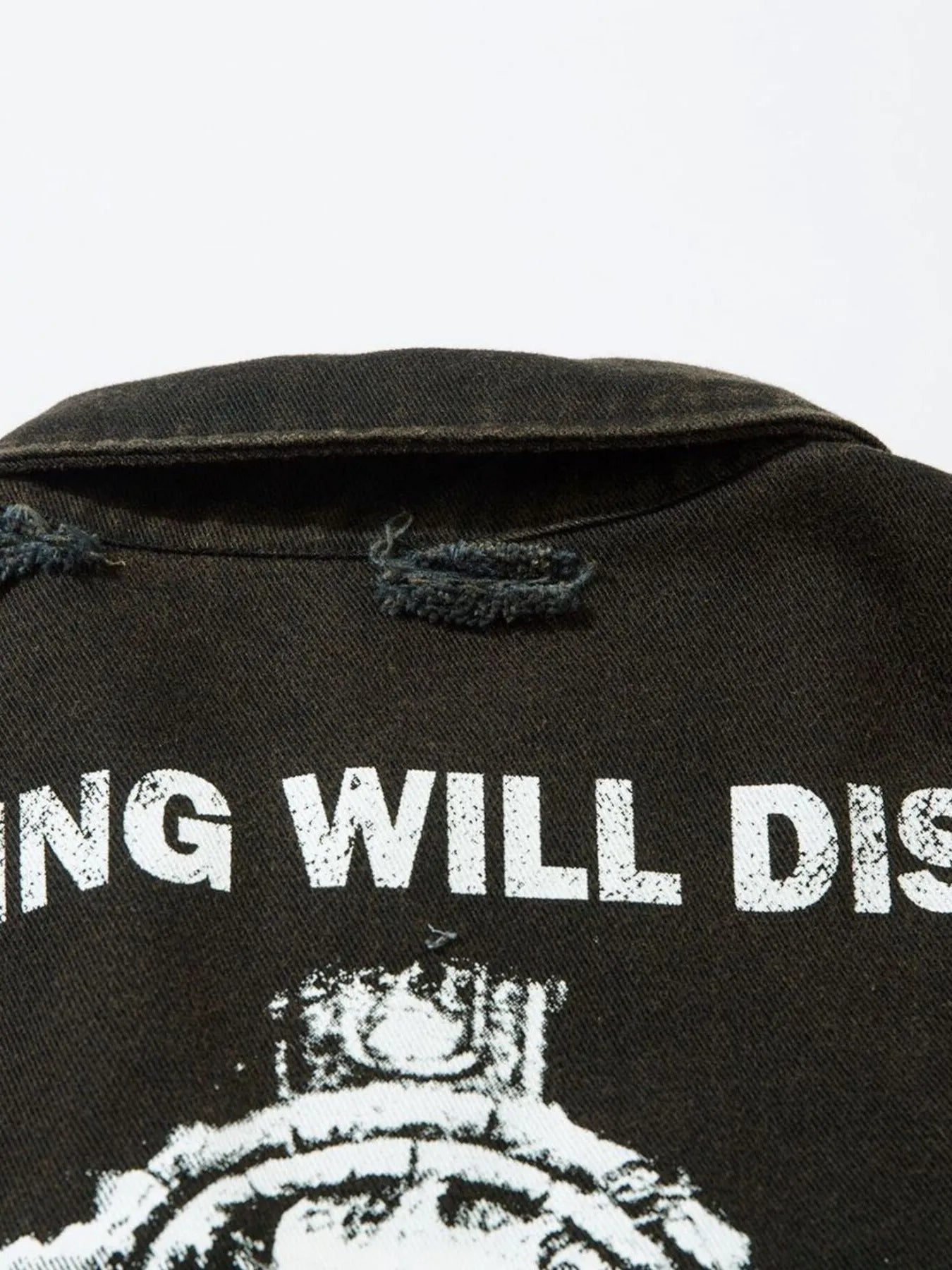 Men's Cross Button Up Oversized Denim Shirt - Velora