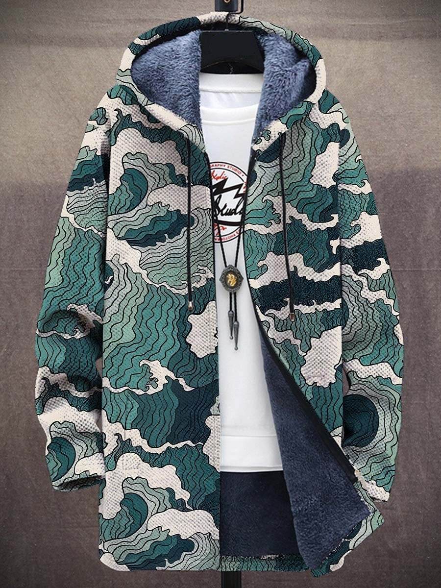 Men's Zipper Hooded Cardigan Cotton-padded Jacket - Velora