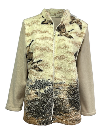 Unisex Adaptive Open-Back Fleece Zip Jacket