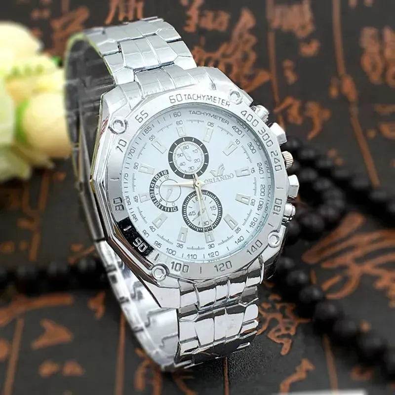Men's Classic Silver quartz watch