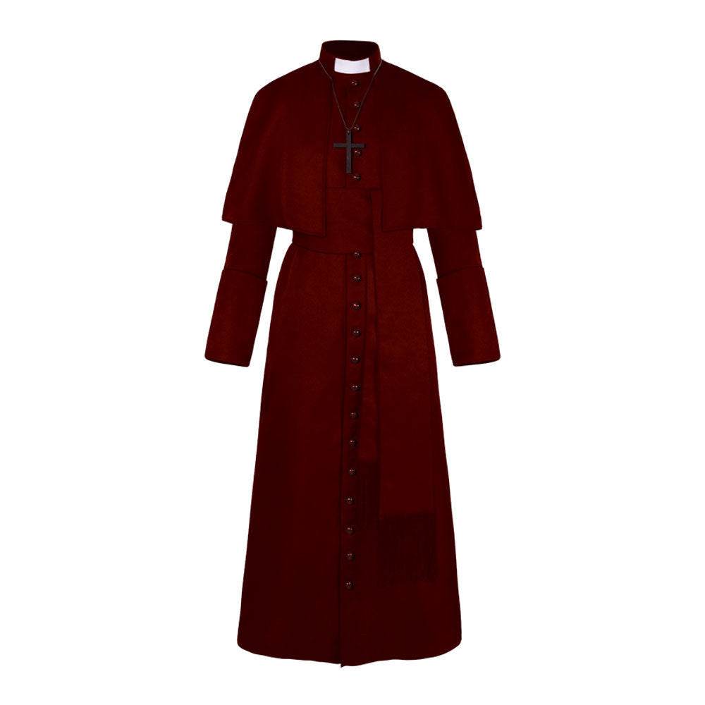 Halloween Priest Medieval Retro Cosplay Costume - Velora