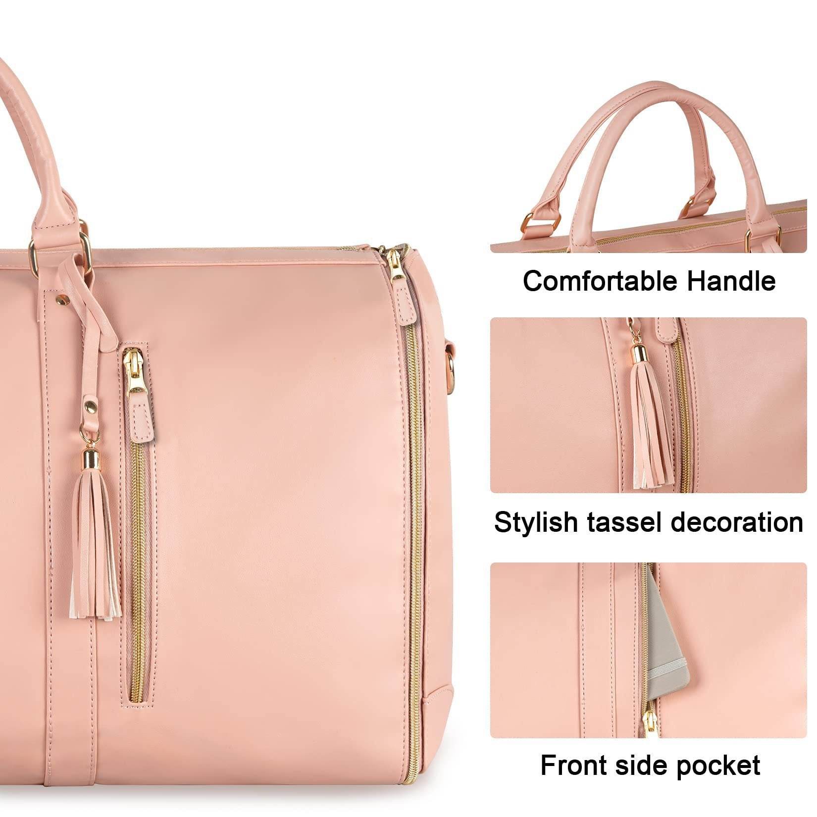Large Capacity Travel Duffle Bag Women's Handbag Folding Suit Bag Waterproof Clothes Totes - Velora