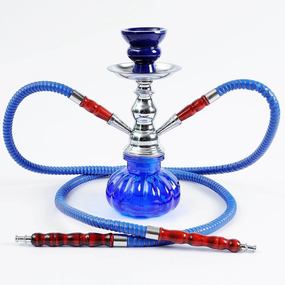 Small Size Iron Single And Double Pipe Hookah Suit - Velora