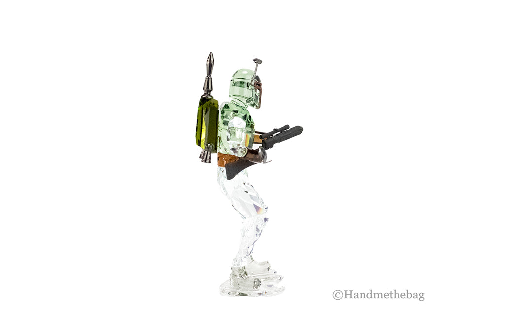 Swarovski (5619210) Star Wars Boba Fett 4.87 Inch Colored Crystal Figurine