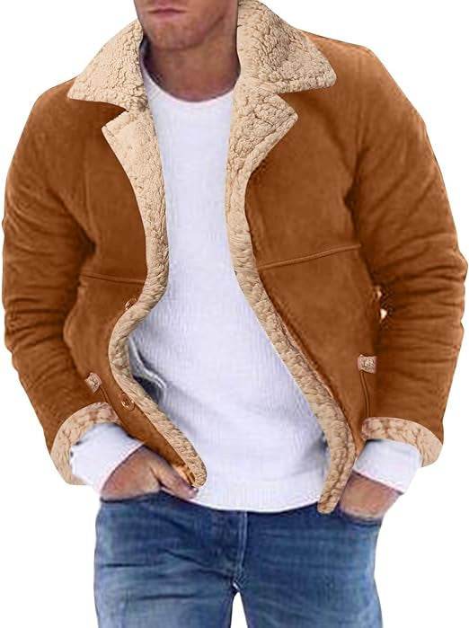 Fashion Men's Fur Integrated Fleece-lined Padded Jacket - Velora