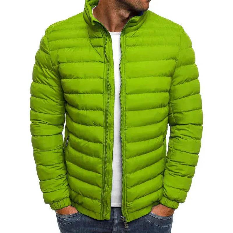 Autumn Winter Windproof Long Puffer Jackets for Men Cotton Padded - Velora
