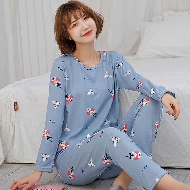 Ladies' Cozy Long-Sleeve PJ Set