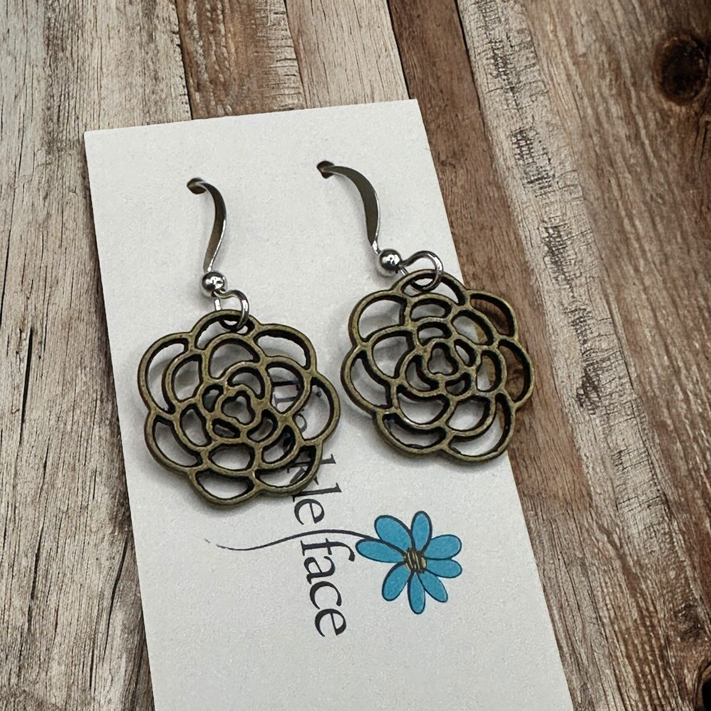 Rose Flower Earrings - Velora
