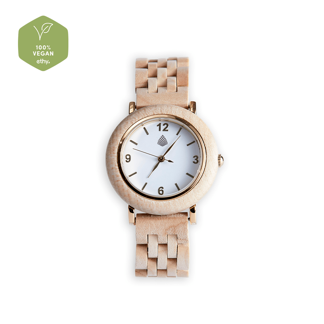 The Birch: Wood Watch for Women - Velora Luxury Fashion