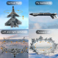 KF700 J-20 4-Channel Brushless Glider RC Plane, 300m Range, Camouflage Gray - Velora Luxury Fashion