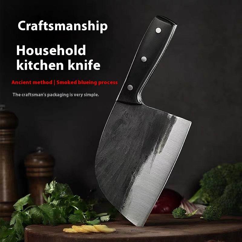 Hand-forged Kitchen Slicing Knife Dedicated For Chefs Cleaver Stainless Steel - Velora