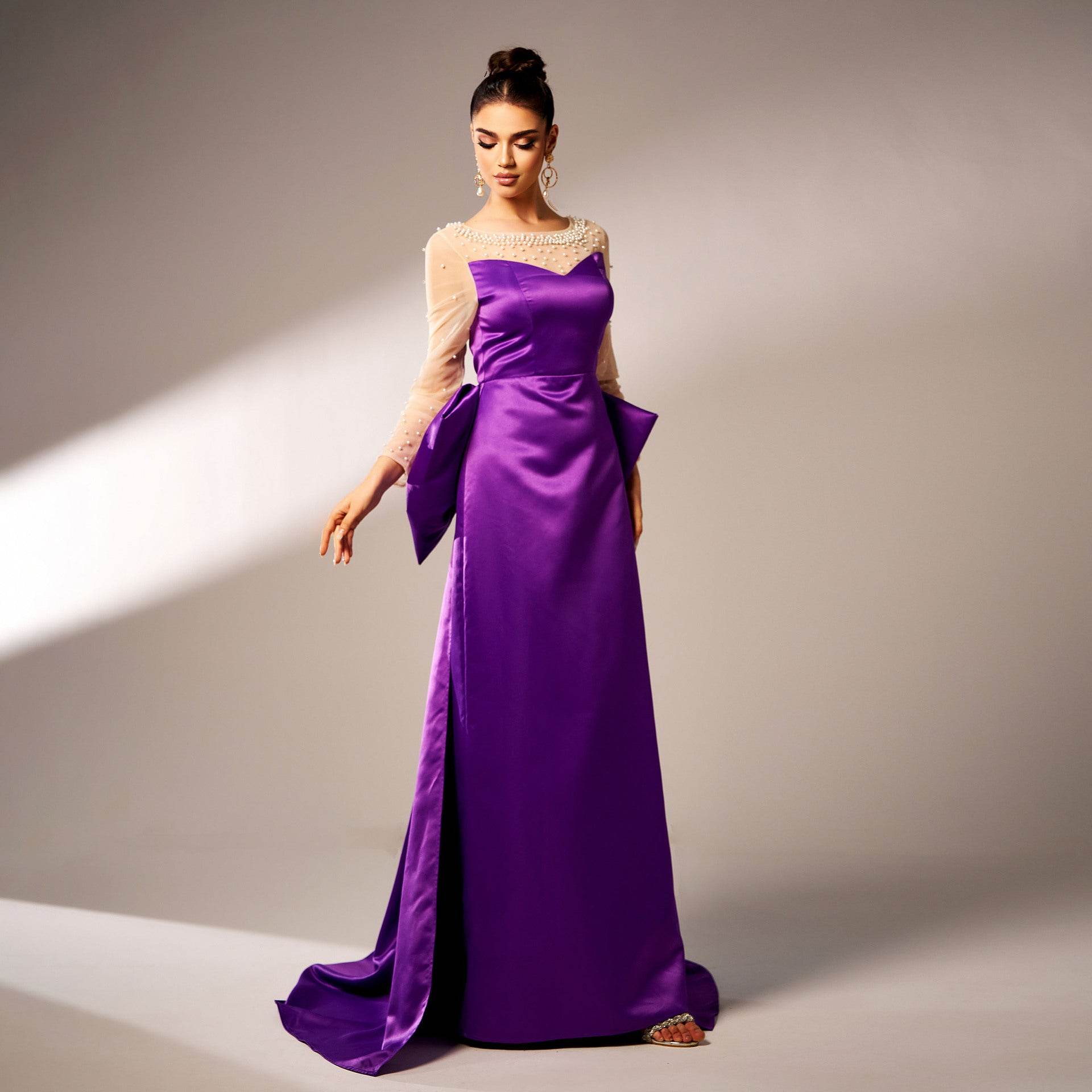 Long Sleeve Evening Party Dress - Velora
