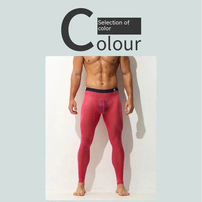 Men's Leggings Ultra-thin Tight Fitting Long John underwear men - Velora