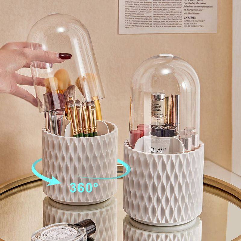 360 Rotating Large Capacity Transparent Makeup Brush https://like2b-uy