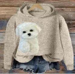 Digital Printing Dog Pattern Sweater Men - Velora