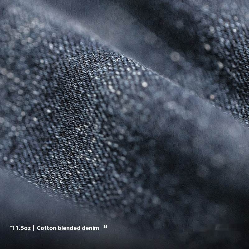 Denim Cotton Men's Vintage Denim Washed Straight Jeans pant - Velora