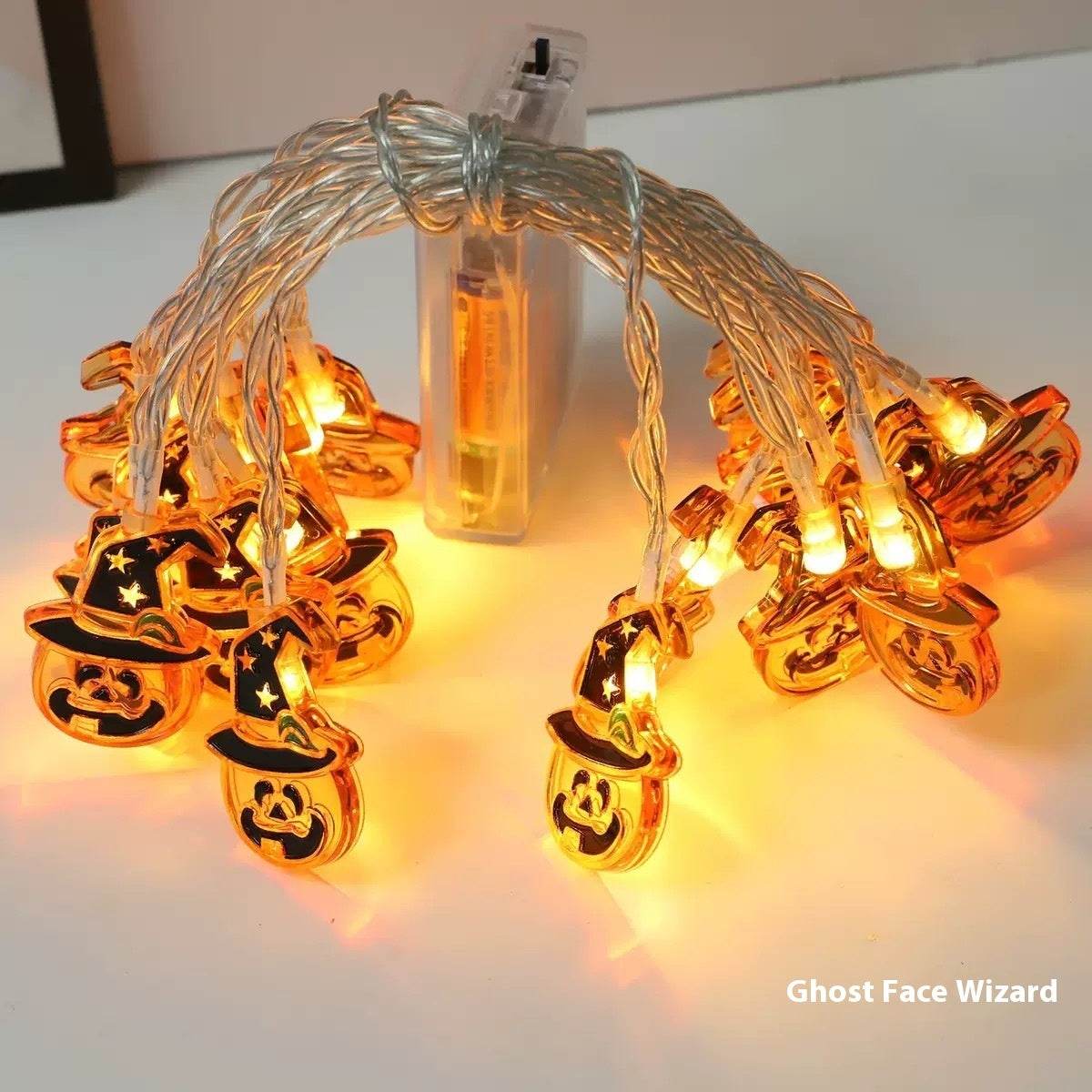 Halloween Led Pumpkin Spider Ghost Hand Lighting Chain Decorative Holiday Light - Velora