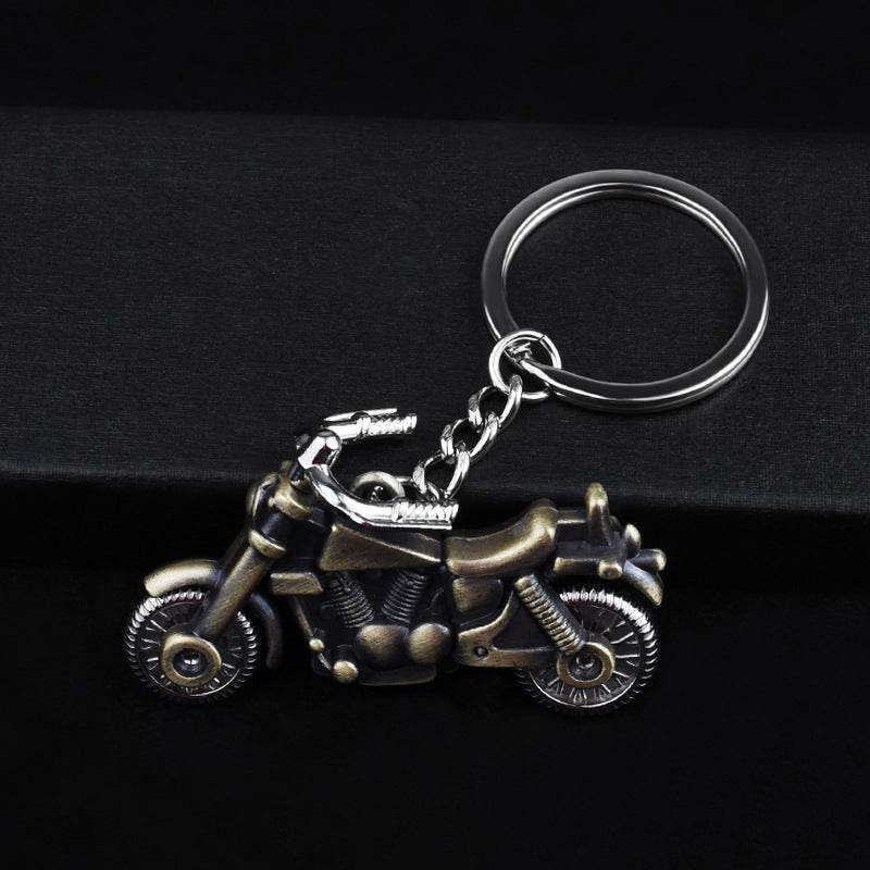 Simulation Retro 3D Motorcycle Keychain - Velora