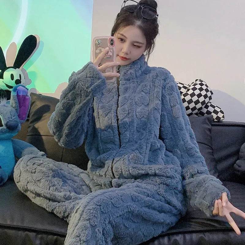 Women's Winter Woolen Love Pajamas - Velora