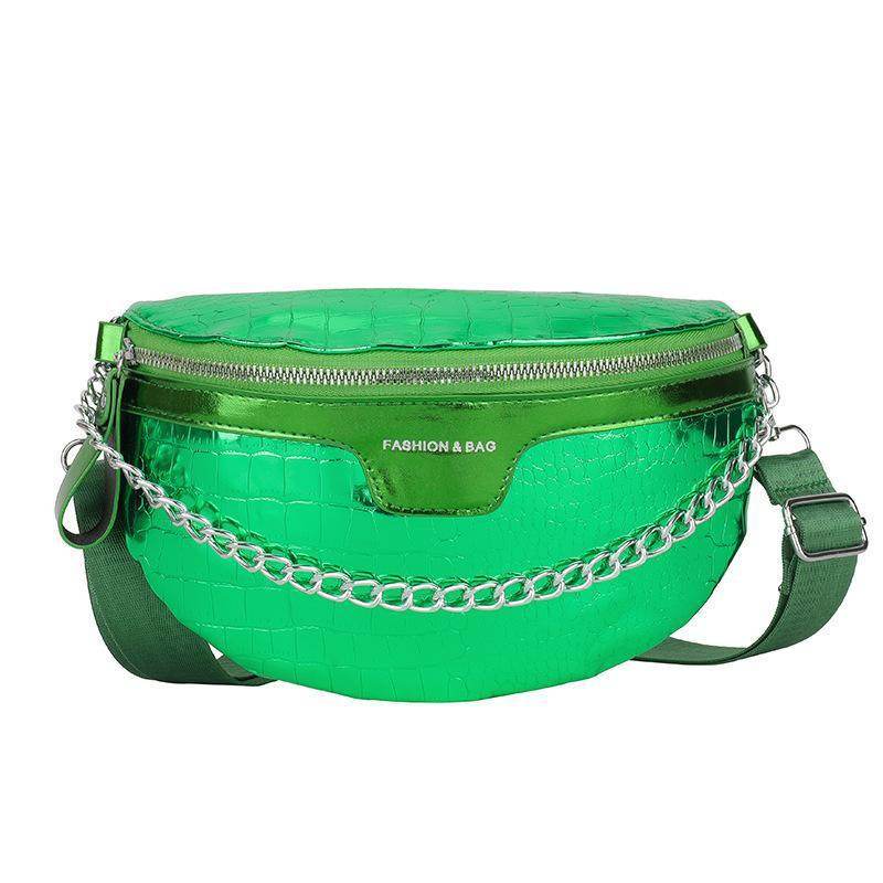 PU Fashion Crossbody Women Chest Bag Stone Pattern One-shoulder Crossbody Bag All-match Messenger Belt Bags - Velora