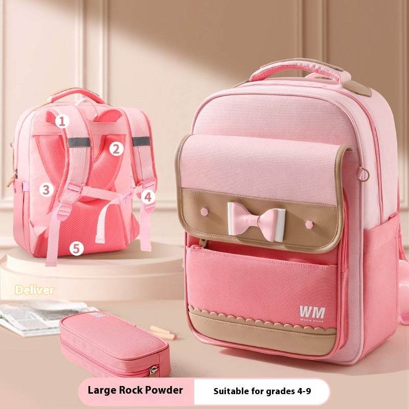 Children's Backpack For Grade Portable Burden Alleviation - Velora