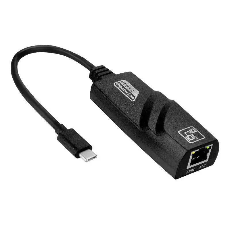 NIC Adapter Cable Type-C To RJ45 Gigabit Network Card To USB 3.1 Port - Velora