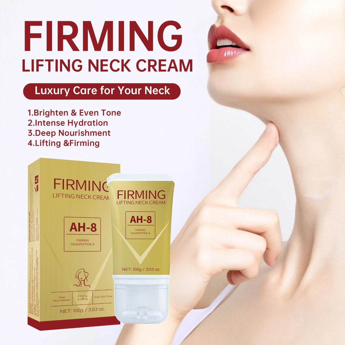 Firming Neck Cream AH-8 - Firming Lifting Neck cream - Velora