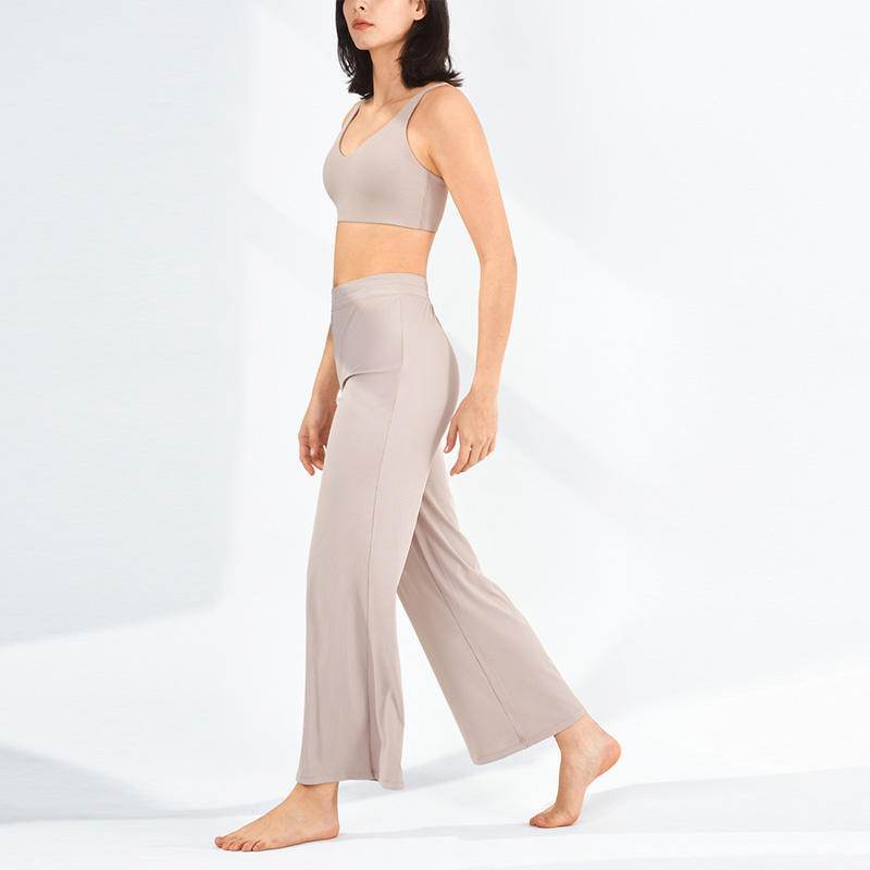 Loose Drawstring Flare Athleisure Wide leg Yoga Pants - Velora
