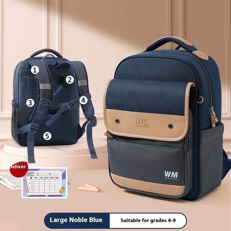 Children's Backpack For Grade Portable Burden Alleviation - Velora