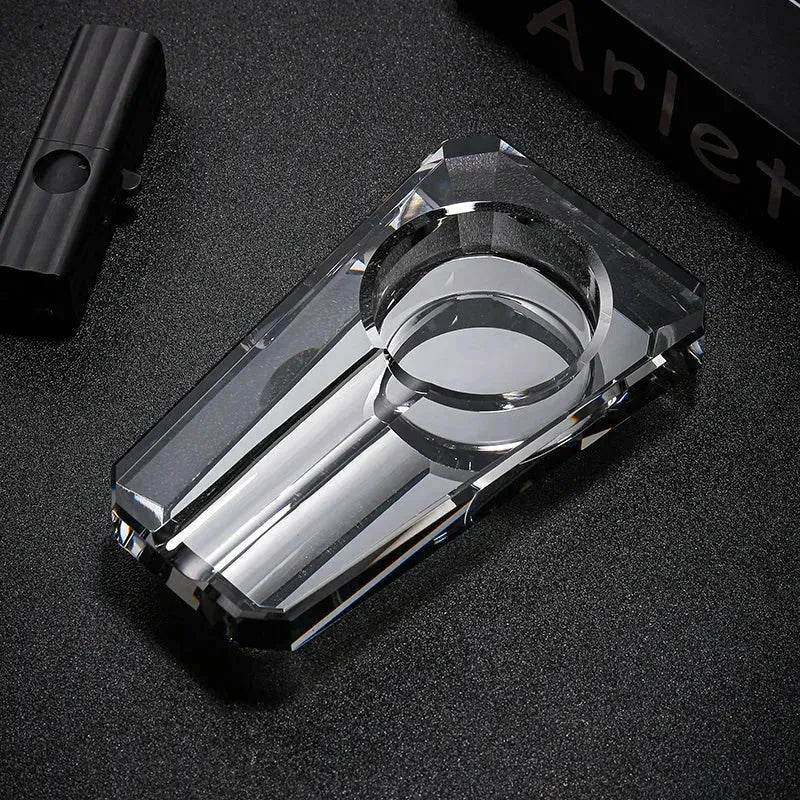 Luxury Crystal Glass Ashtray - Velora