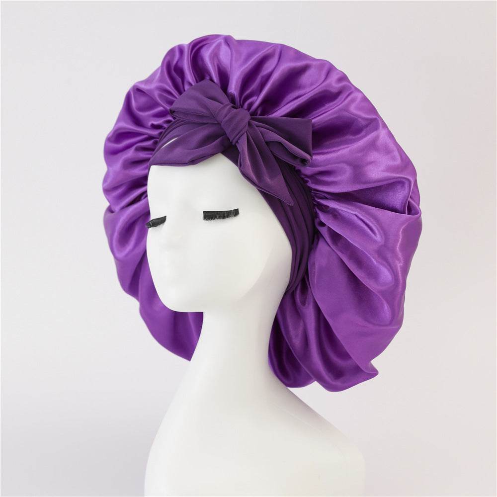 Silk Hair Bonnet For Sleeping Satin bonnet for curly hair - Velora