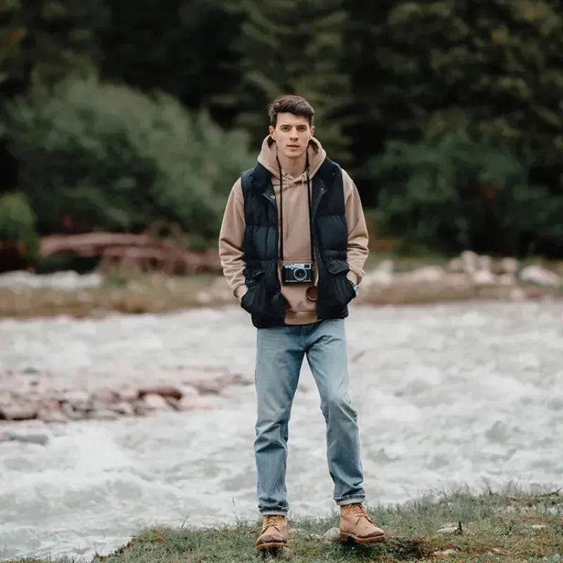 Winter Sleeveless Duck Down Windproof Vest Down Jacket Coat for men - Velora