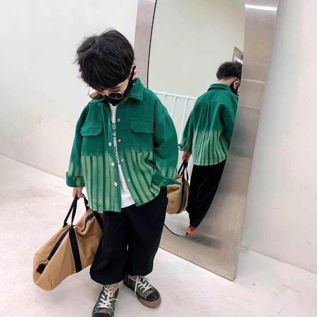 Fashionable And Personalized Boy's Spring Denim Jacket - Velora