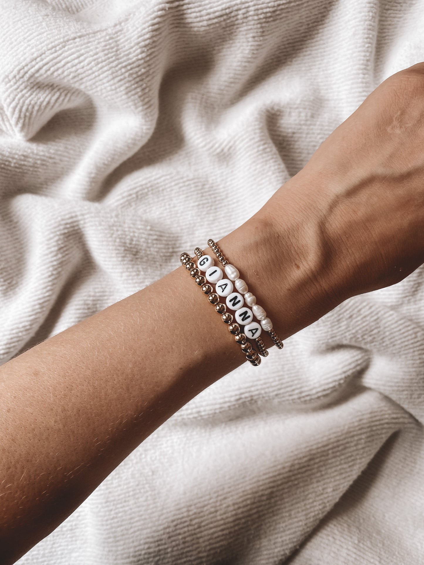 3mm 14K Gold Filled Custom Name Bracelet - Velora Luxury Fashion