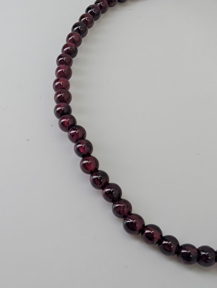 Garnet Bracelet — 3mm, 6mm, 7mm, 8mm Round or Chip
