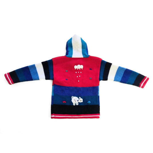 4-5T Kids Hand-Knit Alpaca Wool Sweater Sassy's Garage