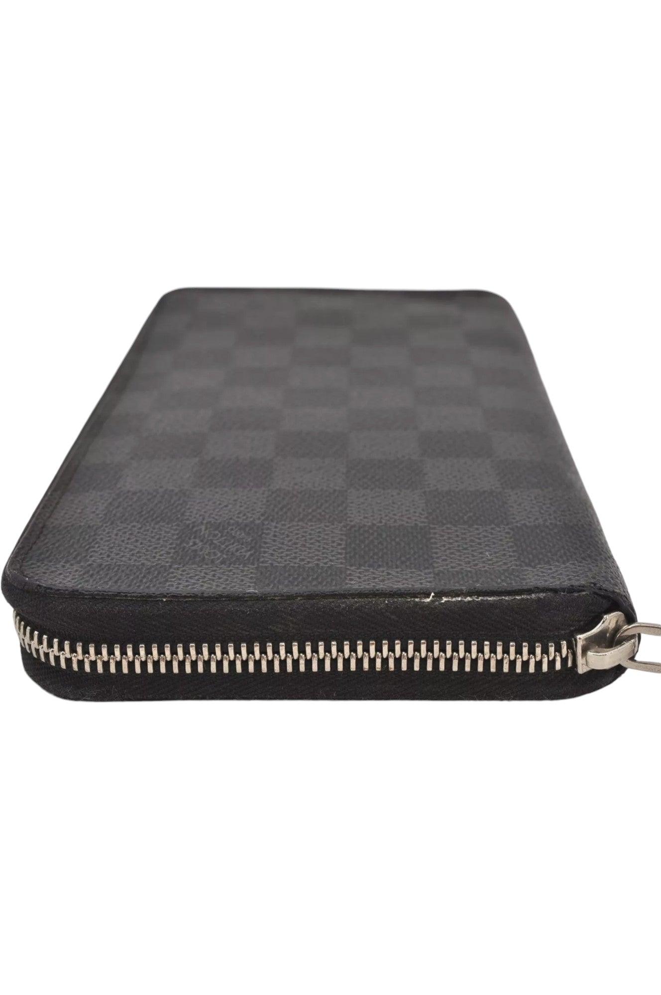 Louis Vuitton Damier Graphite Zippy Organizer Wallet N63077 LV 8122K - Velora
